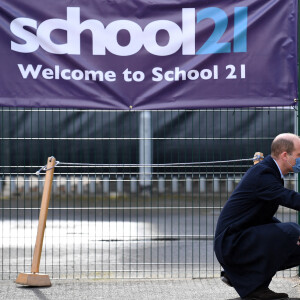 Le prince William, duc de Cambridge en visite à l'école 21 à Londres. Le 11 mars 2021