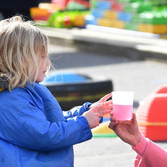 Kate Catherine Middleton, duchesse de Cambridge, en visite à l'école 21 à Londres. Le 11 mars 2021