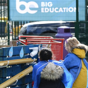 Kate Catherine Middleton, duchesse de Cambridge, en visite à l'école 21 à Londres. Le 11 mars 2021