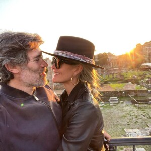 Laeticia Hallyday et Jalil Lespert lors de leur week-end en amoureux à Rome.
