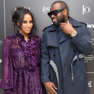 Info - Gims bientôt papa pour la cinquième fois? - Exclusif - Le rappeur Gims (Maître Gims - Gandhi Djuna) et sa femme Demdem Djuna lors du photocall de la 14ème édition du Casa Fashion Show au Sofitel Casablanca Tour Blanche à Casablanca, Maroc, le 20 avril 2019.© Philippe Doignon/Bestimage 