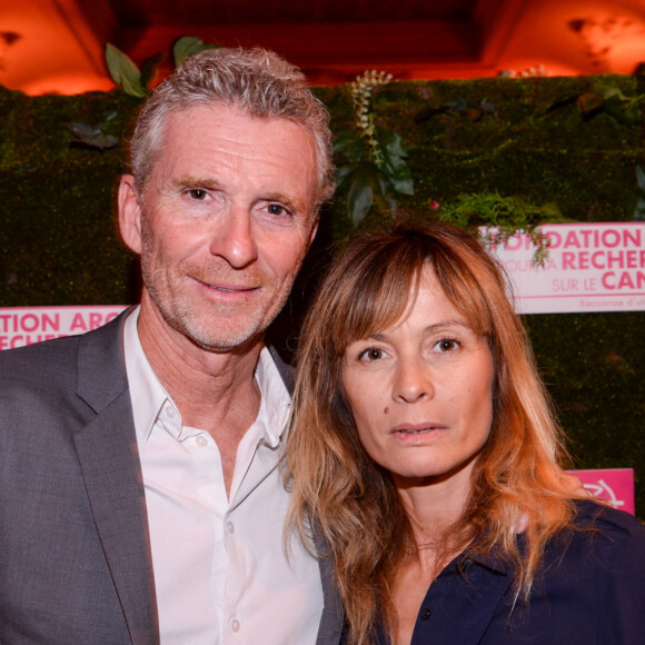 Exclusif - Denis Brogniart et sa femme Hortense Brogniart - Dîner de la Fondation ARC au Pavillon Cambon-Capucines à Paris, le 7 octobre 2019. © Rachid Bellak / Bestimage