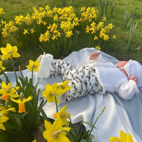 Eugénie d'York célèbre sa première Fête des mères avec son fils August, le 14 mars 2021.