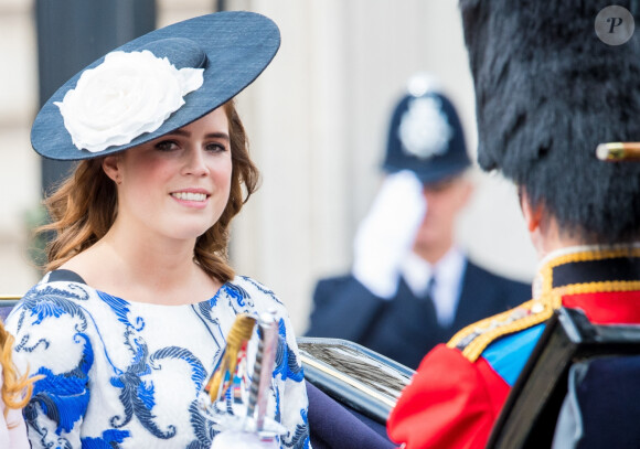 La princesse Eugenie d'York - La parade Trooping the Colour, célébrant le 93ème anniversaire de la reine Elisabeth II, au palais de Buckingham, Londres.