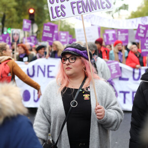 Marilou Berry - De nombreuses artistes et personnalités marchent contre les violences sexistes et sexuelles (marche organisée par le collectif NousToutes) de place de l'Opéra jusqu'à la place de la Nation à Paris le 23 Novembre 2019 © Cyril Moreau / Bestimage