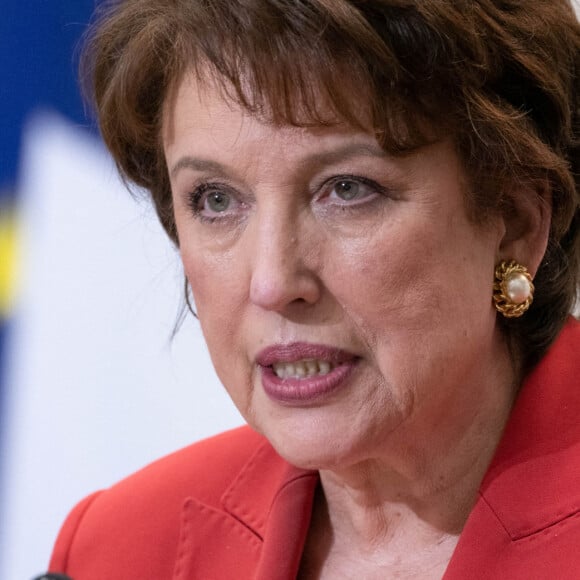 Roselyne Bachelot - Conférence de presse du premier ministre. Le 14 janvier 2021. © Jacques Witt / Pool / Bestimage