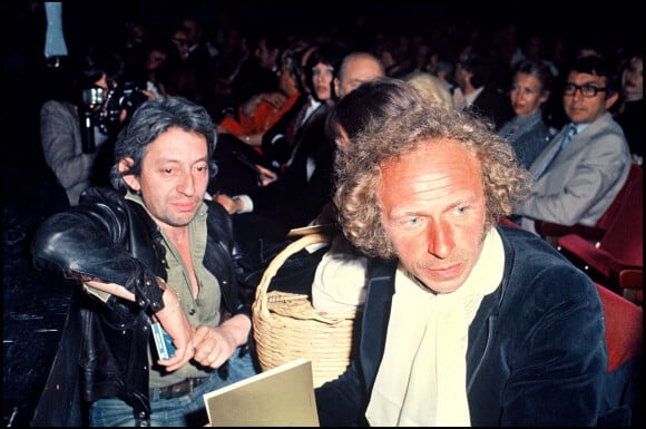 Archives - Serge Gainsbourg et Pierre Richard à la première du concert de Jerry Lewis.