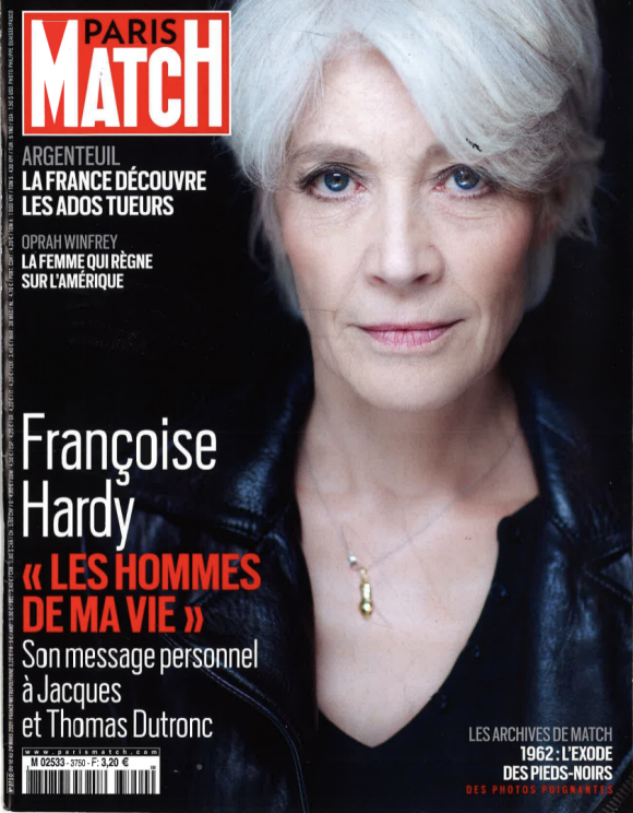 Françoise Hardy fait la couverture du nouveau numéro de Paris Match