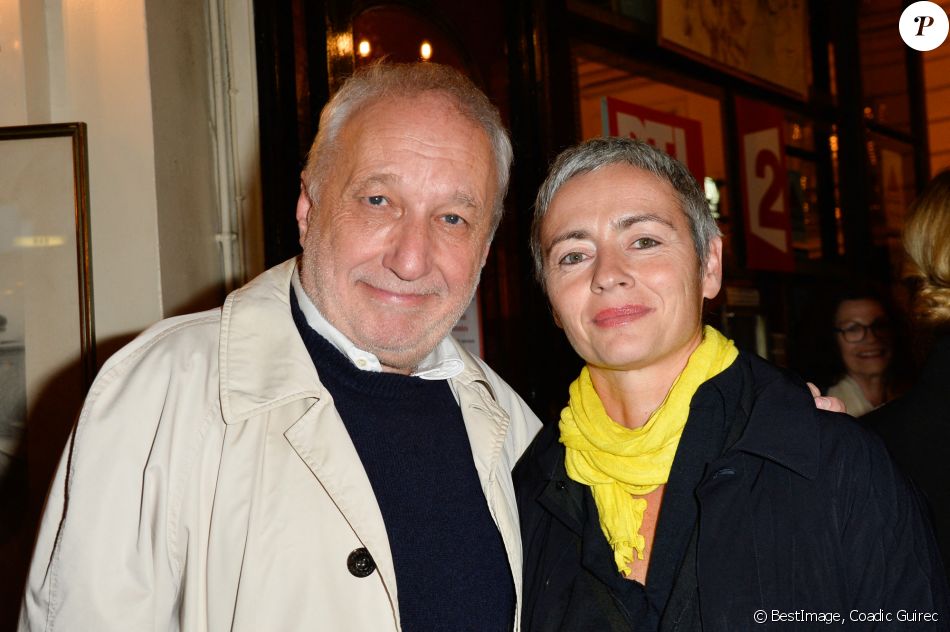 François Berléand et sa compagne Alexia Stresi - Générale de la pièce "Ramsès II" au théâtre des Bouffes-Parisiens à Paris le 23 octobre 2017. © Coadic Guirec/Bestimage