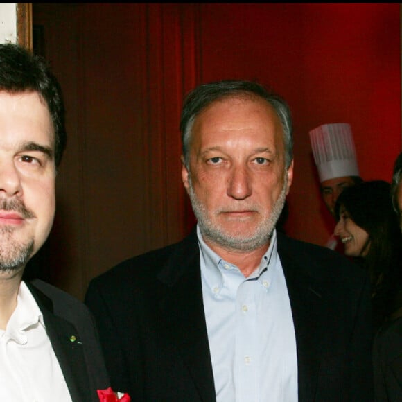 Pierre Hermé, Alexia Stresi et François Berléand - Soirée Ruinart Pierre Hermé à Paris pour la Saint-valentin 2006.