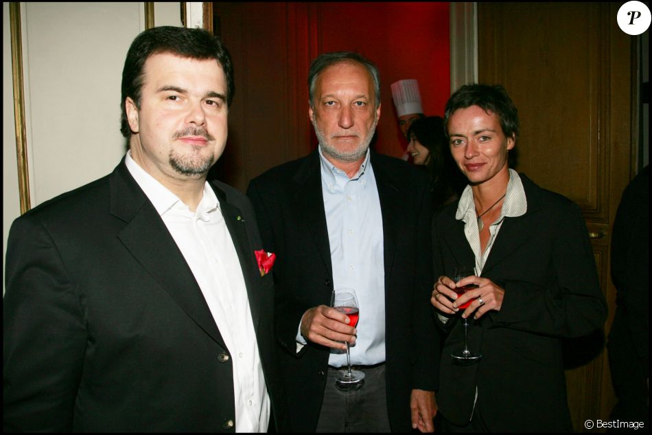 Pierre Hermé, Alexia Stresi et François Berléand - Soirée Ruinart Pierre Hermé à Paris pour la Saint-valentin 2006.
