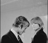 Archives - Françoise Hardy et Jacques Dutronc dans les coulisses d'un enregistrement d'une émission. Paris. 1967.