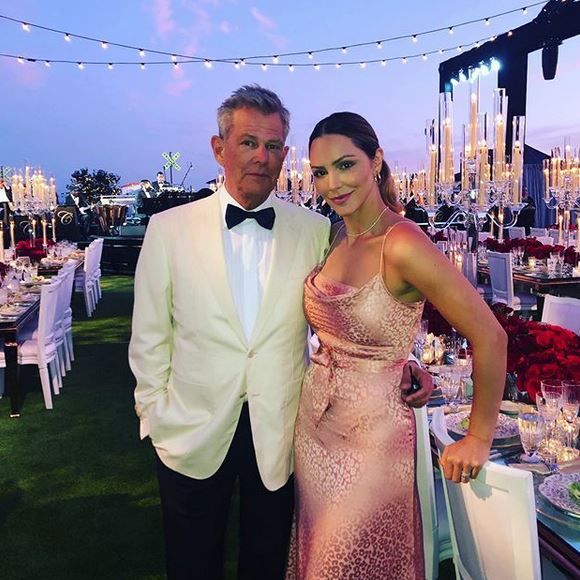 Katharine McPhee Foster et son mari David Foster. Août 2019.