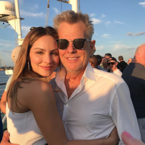 Katharine McPhee et son mari David Foster. Août 2019.