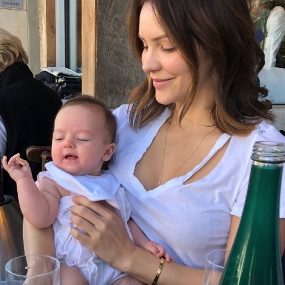 Katharine McPhee et sa filleule Remy Céline en février 2018.