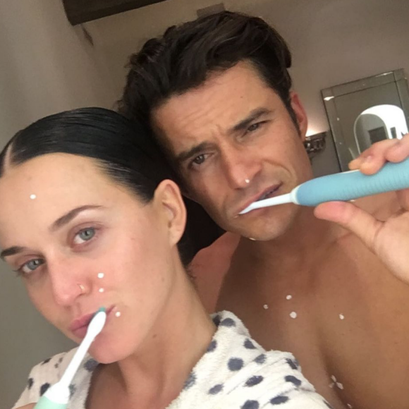 Katy Perry et Orlando Bloom. Le 12 janvier 2020.