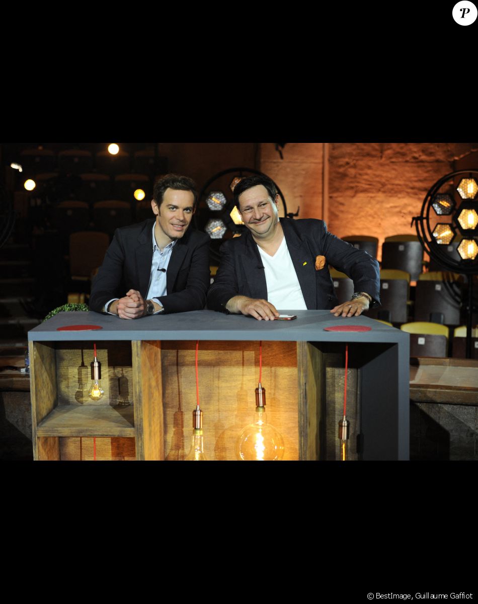 Exclusif - Damien Tison et Stephane Vanhandenhoven - Backstage de l'enregistrement de l'émission prime "Affaire conclue" dans les écuries du château de Chantilly, présentée par S.Davant et qui sera diffusée sur France 2 le 15 septembre 2020. Le 9 juillet 2020 © Guillaume Gaffiot / Bestimage