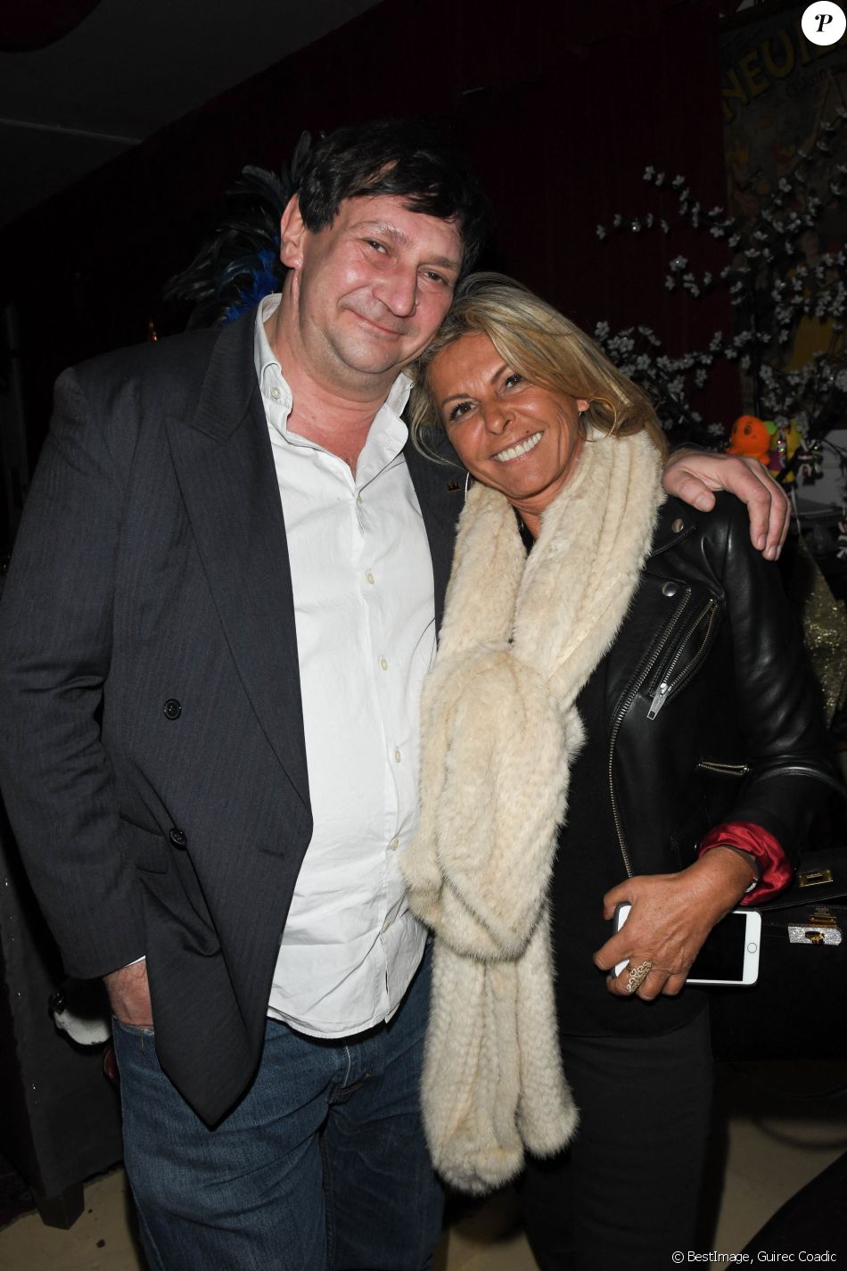 Exclusif - Stéphane Vanhandenhoven (affaire conclue) et Caroline Margeridon - Régine fête ses 90 ans à la Chope des Puces à Saint-Ouen le 10 Janvier 2020 © Guirec Coadic / Bestimage