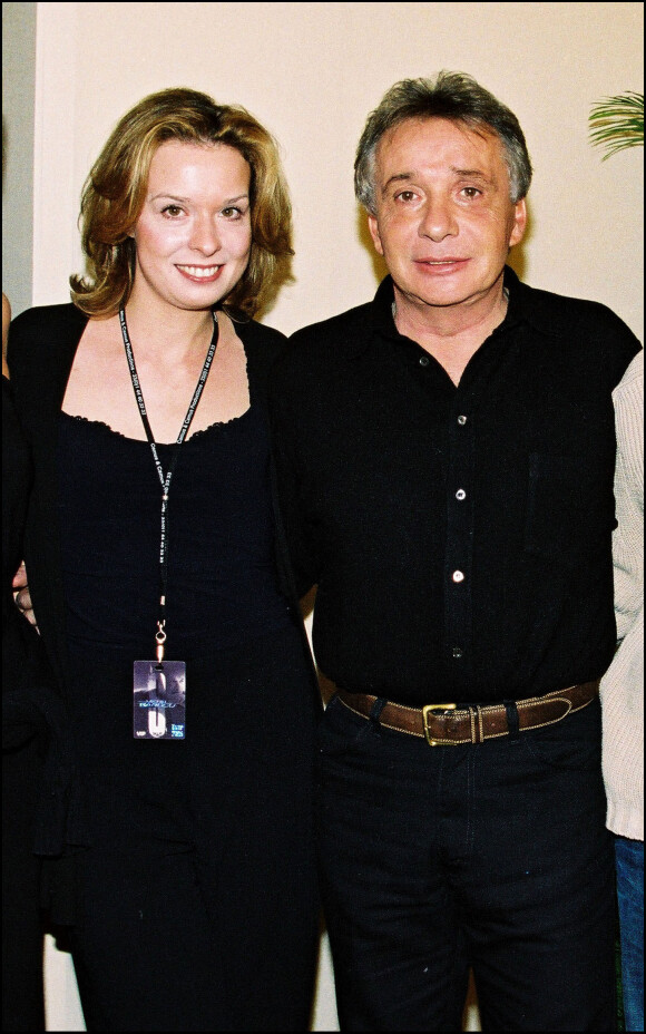 Michel Sardou et sa fille Cynthia à Bercy, en 2001
