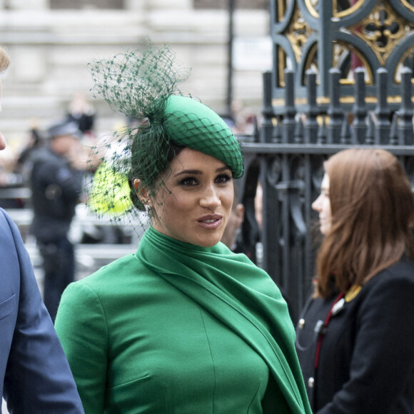 Le prince Harry et Meghan Markle - Cérémonie du Commonwealth en l'abbaye de Westminster à Londres, le 9 mars 2020.