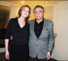 Michel Sardou et sa fille Cynthia dans les loges de Bercy