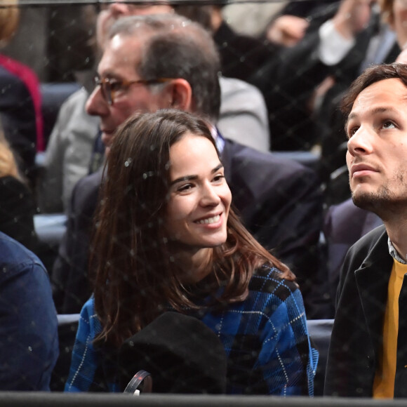 Vianney Bureau (Vianney) et sa compagne Catherine Robert - People lors de la finale du tournoi Rolex Paris Masters 2019 à Paris le 3 novembre 2019. © Veeren - Perusseau / Bestimage 