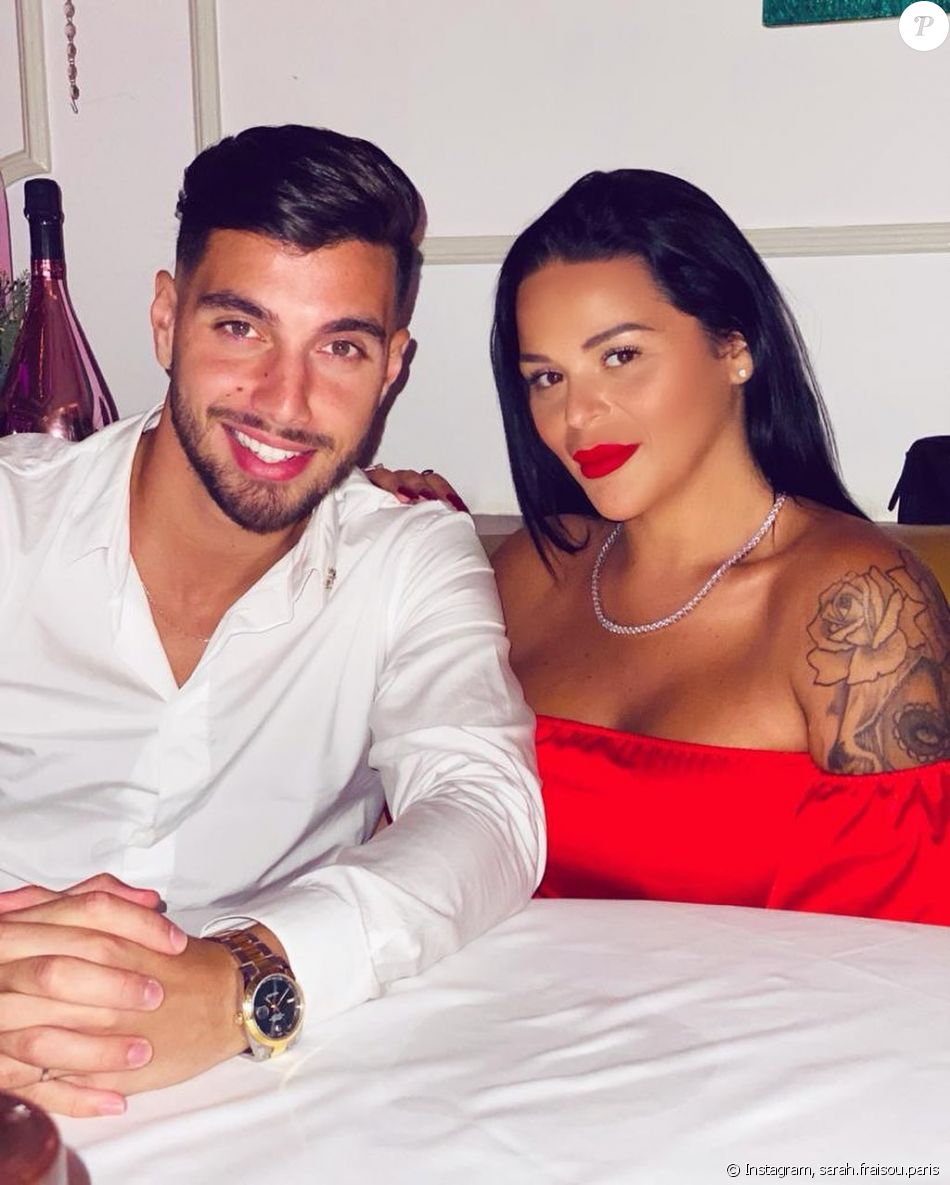 Sarah Fraisou avec son mari Ahmed, photo Instagram