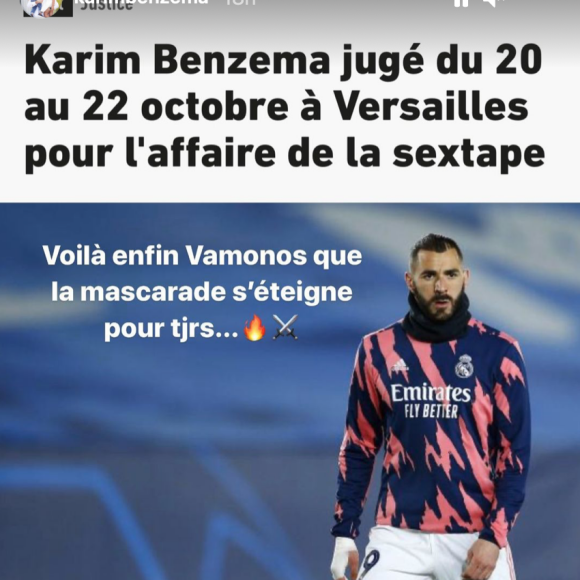 Karim Benzema réagit à l'annonce des dates de son procès pour "complicité de tentative de chantage".