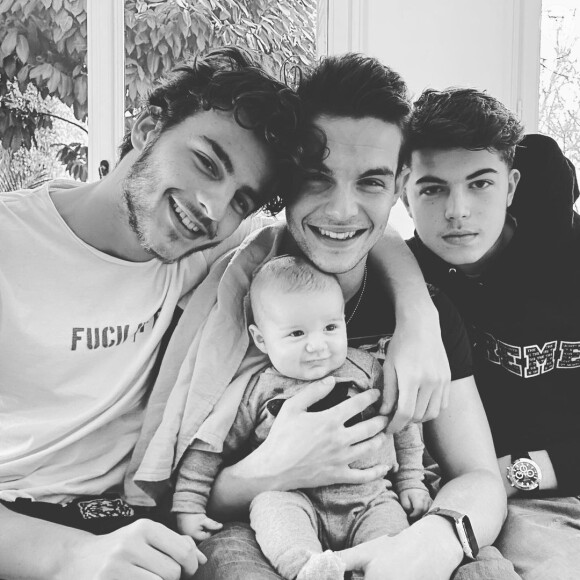 Les fils de Benjamin Castaldi sur Instagram, le 5 décembre 2020