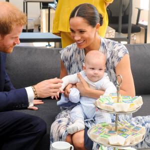 Le prince Harry, duc de Sussex, et Meghan Markle, duchesse de Sussex, avec leur fils Archie ont rencontré l'archevêque Desmond Tutu et sa femme à Cape Town, Afrique du Sud. Le 25 septembre 2019