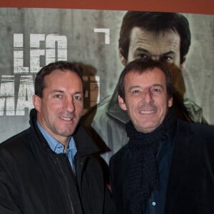 Philippe Sella et Jean-Luc Reichmann - Avant-premiere de la série "Léo Mattei" au Club de l'étoile à Paris. Le 10 decembre 2013.