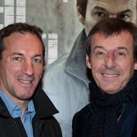 Philippe Sella et Jean-Luc Reichmann - Avant-premiere de la série "Léo Mattei" au Club de l'étoile à Paris. Le 10 decembre 2013.