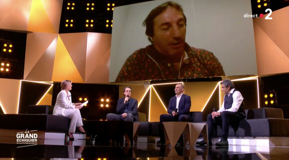 Philippe Sella n'a pas pu se rendre sur le plateau de l'émission "Le grand échiquier", sur France 2. Le 3 avril 2021.