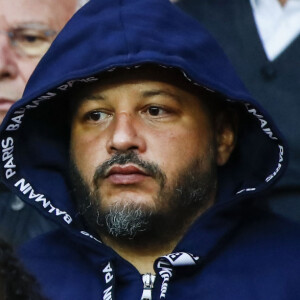 Vitaa et son mari Hicham Bendaoud dans les tribunes du match de Ligue 1 Conforama PSG 5-0 Montpellier au Parc des Princes à Paris le 1 février 2020 © Gwendoline Le Goff / Panoramic / Bestimage 