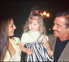 Jean-Paul Belmondo, sa fille Florence et sa petite-fille Annabelle en 1990.