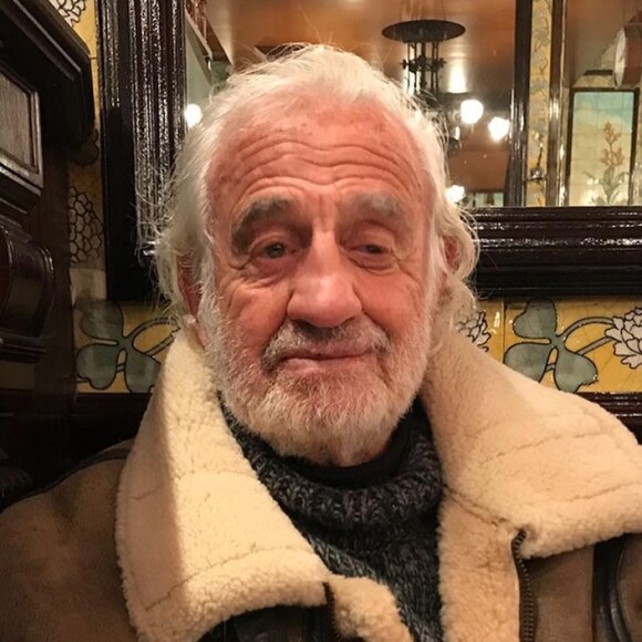 Jean-Paul Belmondo sur le compte Instagram de sa petite-fille Annabelle, le 9 avril 2021.