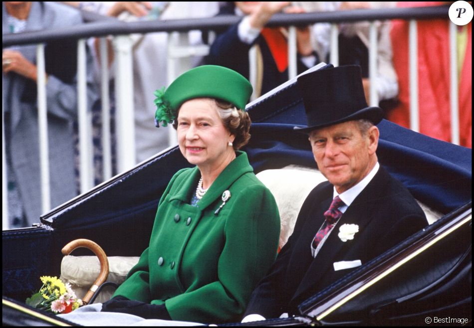 La reine Elizabeth II et le prince Philip en 1988.
