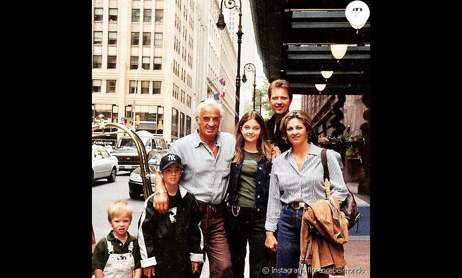 Jean-Paul Belmondo, sa fille Florence et ses petits-enfants sur Instagram, février 2021.