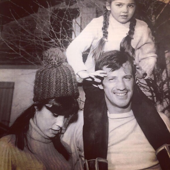 Jean-Paul Belmondo, sa première épouse Elodie et leur fille Florence sur Instagram, février 2021.