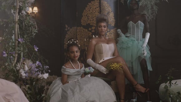 Archives - Blue Ivy Carter est à l'âge de 9 ans la plus jeune lauréate d'un Grammy Award pour sa participation au clip de sa mère Beyoncé "Brown Skin Girl". Los Angeles.