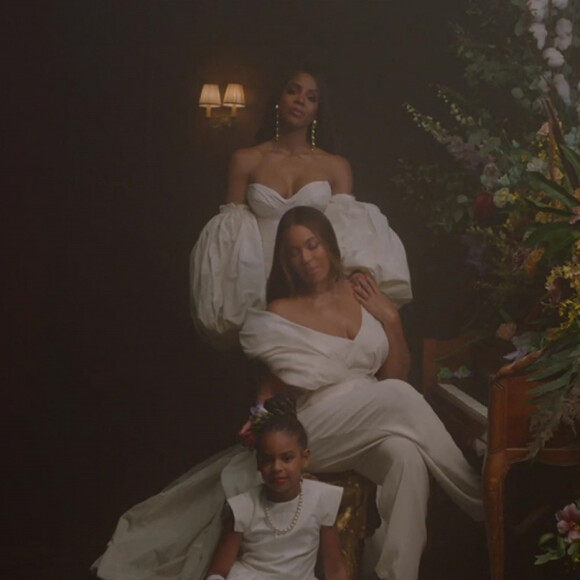 Archives - Blue Ivy Carter est à l'âge de 9 ans la plus jeune lauréate d'un Grammy Award pour sa participation au clip de sa mère Beyoncé "Brown Skin Girl". Los Angeles.
