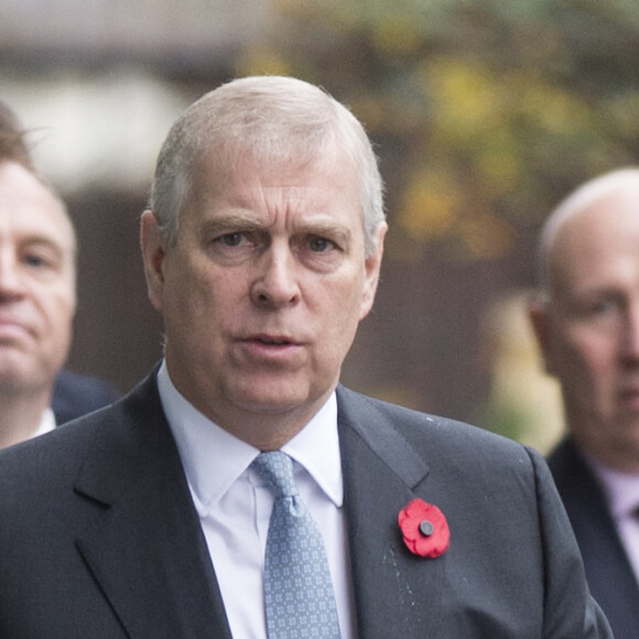 Le prince Andrew, duc d'York assiste à l'inauguration de l'institut Francis Crick à Londres, le 9 novembre 2016. 