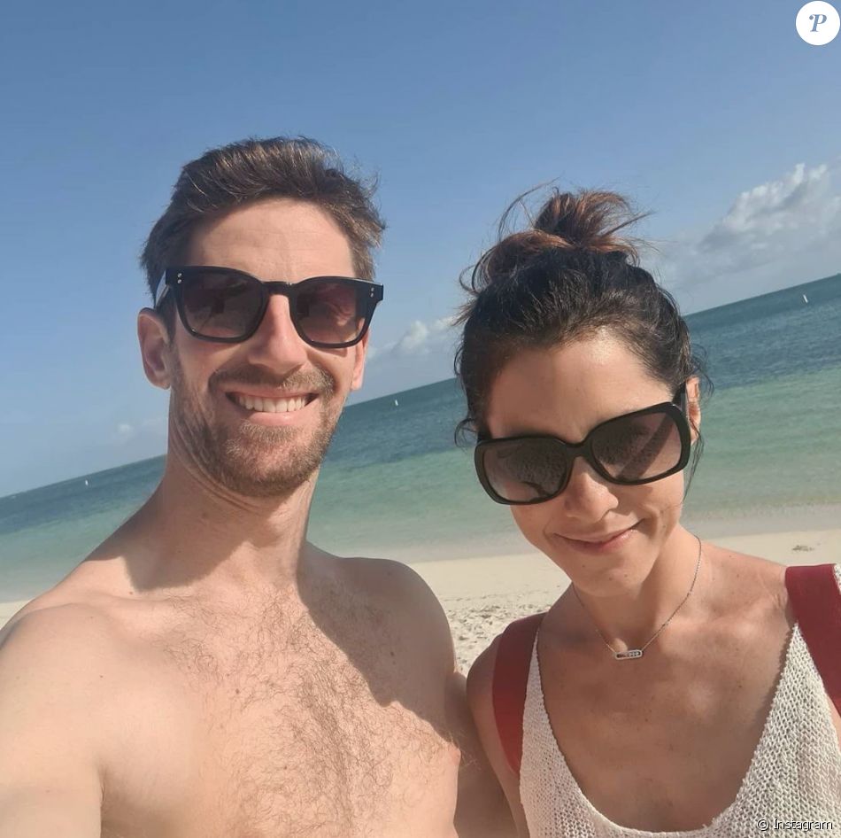 Romain Grosjean et Marion Jollès Grosjean en road trip en Floride. Avril 2021.