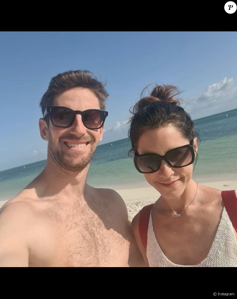 Romain Grosjean et Marion Jollès Grosjean en road trip en Floride. Avril 2021.
