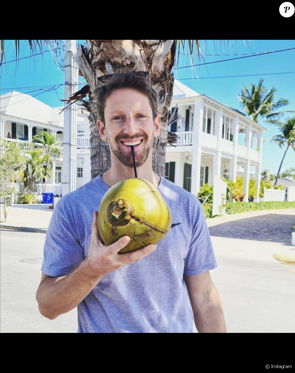Romain Grosjean à Key West, en Floride. Avril 2021.