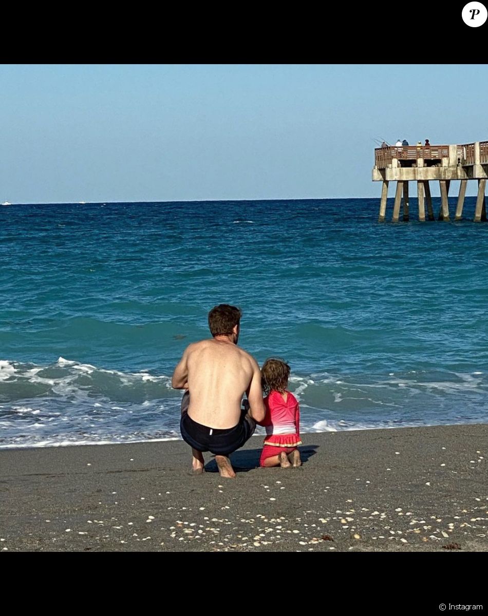Romain Grosjean et sa fille Camille en road trip en Floride. Avril 2021.