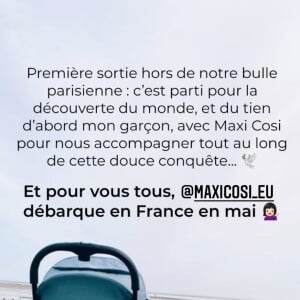 Capture d'écran de la story du compte Instagram de Shy'm.