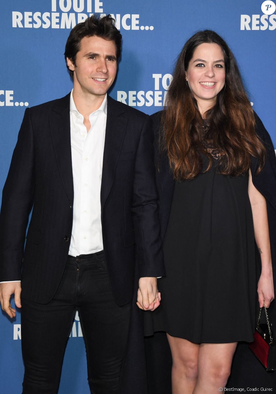 Anouchka Delon et son compagnon Julien Dereims - Avant-première du film "Toute ressemblance..." au cinéma UGC Ciné Cité Les Halles à Paris, le 25 novembre 2019. © Coadic Guirec/Bestimage