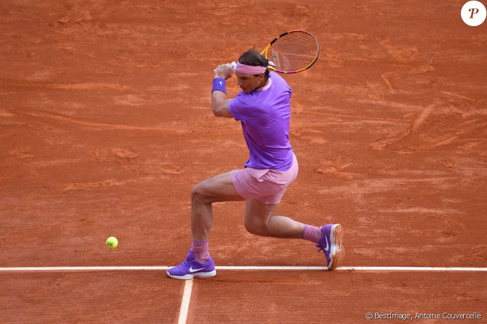 Rafael Nadal affronte et bat Grigor Dimitrov lors du tournoi de tennis Rolex Monte Carlo Masters 2021 à Monaco, le 15 avril 2021. © Antoine Couvercelle/Panoramic/Bestimage