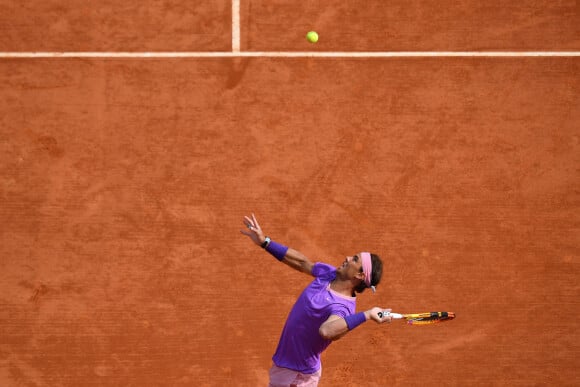 Rafael Nadal affronte et bat Grigor Dimitrov lors du tournoi de tennis Rolex Monte Carlo Masters 2021 à Monaco, le 15 avril 2021. © Antoine Couvercelle/Panoramic/Bestimage